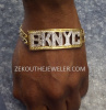 Custom 10K Gold "BK NYC" Bracelet